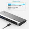 ⁦תחנת עגינה WAVLINK Thunderbolt3 4K WL-UTD03⁩ – תמונה ⁦4⁩