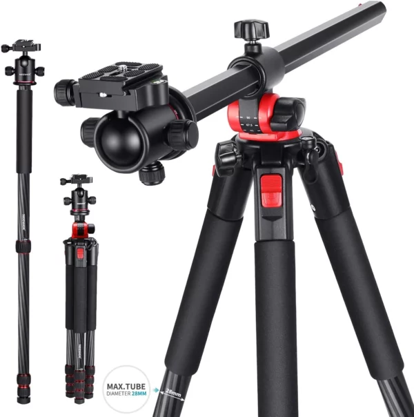 חצובה מונופוד מקצועית קרבון Camera Tripod Monopod Carbon Fiber