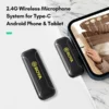⁦מיקרופון דש אלחוטי לאנדרואיד Boya BY-WM3T2-U1⁩ – תמונה ⁦2⁩