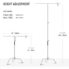 ⁦מעמד תאורה רפלקטור ברזל 330 ס”מ NEEWER Steel C Stand⁩ – תמונה ⁦3⁩