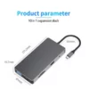 ⁦מתאם USB C למגוון חיבורים / תחנת עגינה USB C⁩ – תמונה ⁦2⁩
