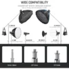 ⁦מעמד תאורה רפלקטור ברזל 330 ס”מ NEEWER Steel C Stand⁩ – תמונה ⁦6⁩