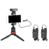 ⁦מערכת 2 מקרופונים אלחוטיים ומקלט Boya BY-WM4 PRO-K2⁩ – תמונה ⁦3⁩