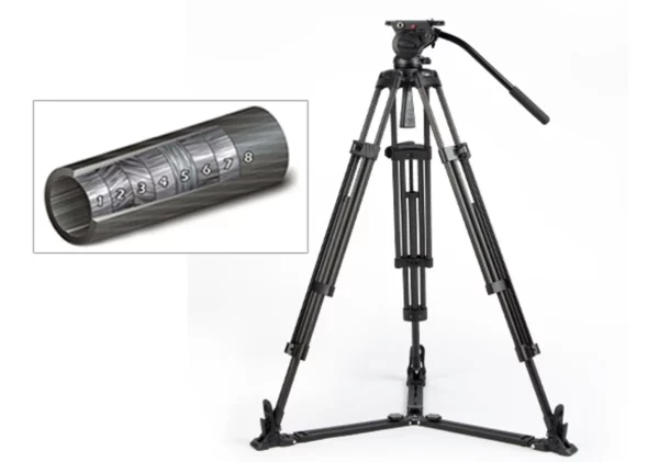 חצובת מצלמה מקצועית TOWER150C 15kg Carbon Fiber Studio Camera Tripod