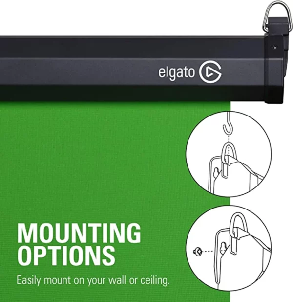⁦אלגטו מסך ירוק תלייה Elgato Green Screen MT⁩ – תמונה ⁦4⁩