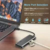 ⁦תחנת עגינה WAVLINK Thunderbolt3 4K WL-UTD05⁩ – תמונה ⁦2⁩