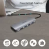 ⁦תחנת עגינה אוניברסלית H1107F USB-C⁩ – תמונה ⁦2⁩
