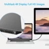 ⁦תחנת עגינה WAVLINK Thunderbolt3 4K WL-UTD03⁩ – תמונה ⁦2⁩