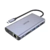 תחנת עגינה אוניברסלית USB C כולל מסך כפול ורשת