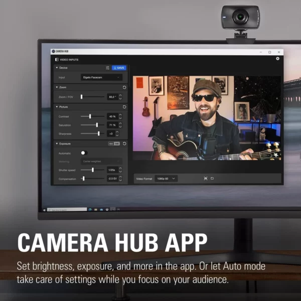 ⁦מצלמת רשת Elgato Facecam⁩ – תמונה ⁦5⁩