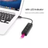 ⁦מפצל 4 כניסות Y-3089 USB 3.0⁩ – תמונה ⁦2⁩