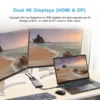⁦תחנת עגינה WAVLINK Thunderbolt3 4K WL-UTD05⁩ – תמונה ⁦4⁩