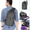 תיק צילום מקצועי כולל כיסוי גשם Sling Bag Waterproof Backpack Case for DSLR Camera