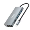 תחנת עגינה האב DM300 USB C to Dual HDMI,VGA