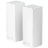 שתי יחידות מגדיל טווח Linksys Velop Wireless Whole Home Wi-Fi AC2200 Tri-band Mesh