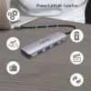 ⁦תחנת עגינה אוניברסלית  H1107D USB-C HDMI⁩ – תמונה ⁦2⁩