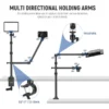 ⁦מעמד מצלמה לשולחן כפול NEEWER Camera Desk Mount Two Holding Arms⁩ – תמונה ⁦2⁩