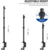 ⁦מעמד מצלמה לשולחן כפול NEEWER Camera Desk Mount Two Holding Arms⁩ – תמונה ⁦4⁩