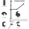 ⁦מעמד מצלמה לשולחן כפול NEEWER Camera Desk Mount Two Holding Arms⁩ – תמונה ⁦3⁩