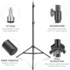 ⁦מעמד תאורה 200 ס"מ NEEWER Light Stand⁩ – תמונה ⁦3⁩