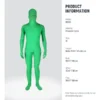 ⁦חליפת גוף ירוק Neewer Green Screen Bodysuit Chromakey⁩ – תמונה ⁦2⁩
