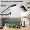 ⁦מעמד מצלמה לשולחן כפול NEEWER Camera Desk Mount Two Holding Arms⁩ – תמונה ⁦5⁩