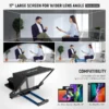 ⁦טלפרומפטר טאבלט עם שלט רחוק NEEWER Teleprompter X17 Remote/APP⁩ – תמונה ⁦6⁩