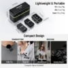 ⁦מערכת מיקרופון דש אלחוטית NEEWER Wireless Lavalier Microphone System⁩ – תמונה ⁦2⁩