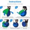 ⁦רקע מסך ירוק מתקפל Neewer Chromakey Green / Blue Backdrop⁩ – תמונה ⁦5⁩