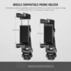 ⁦מחזיק טלפון אוניברסלי NEEWER Metal Phone Tripod Mount⁩ – תמונה ⁦4⁩