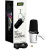 ⁦מיקרופון דינאמי מקצועי +Shure MV7 לבן⁩ – תמונה ⁦4⁩