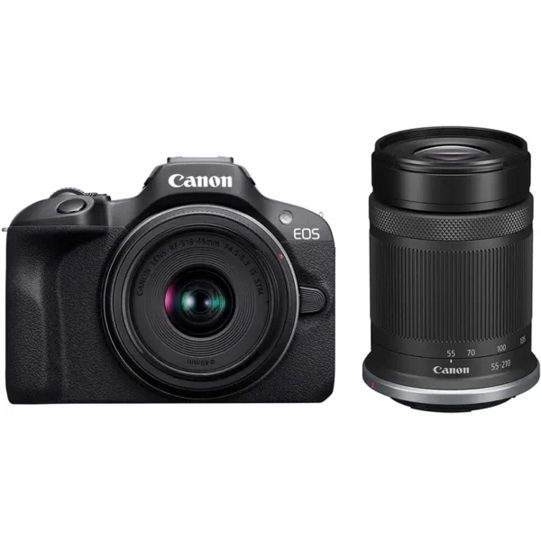 מצלמה חסרת מראה קנון Canon EOS R100 + 18-45mm + 55-210mm