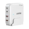 תחנת טעינה UNITEK - USB + USB-C 70W (לבן)